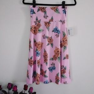 LuLaRoe Azure Knee Length Flowy Skirt Size; XS